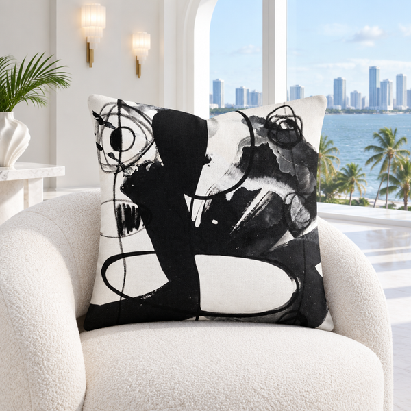 Cool-white Miami Deco room