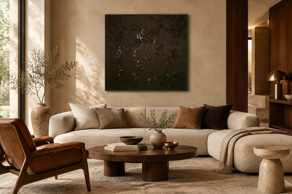 "Dark Chocolate" Original Modern Abstract Painting