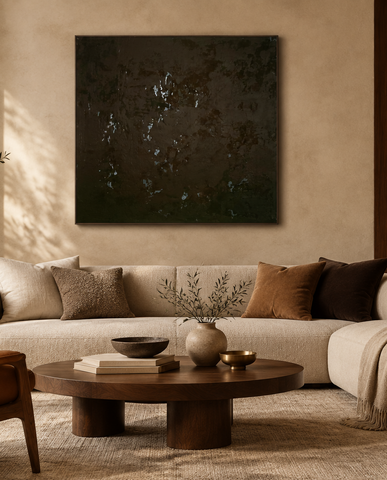 "Dark Chocolate" Original Modern Abstract Painting