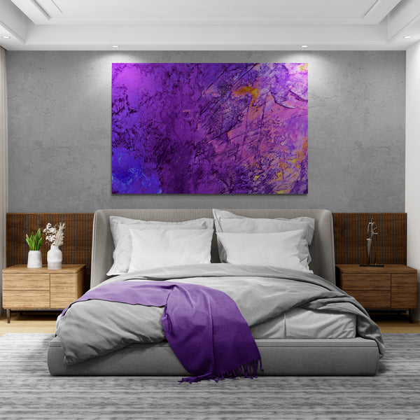 Abstract Wall Art - Amethyst