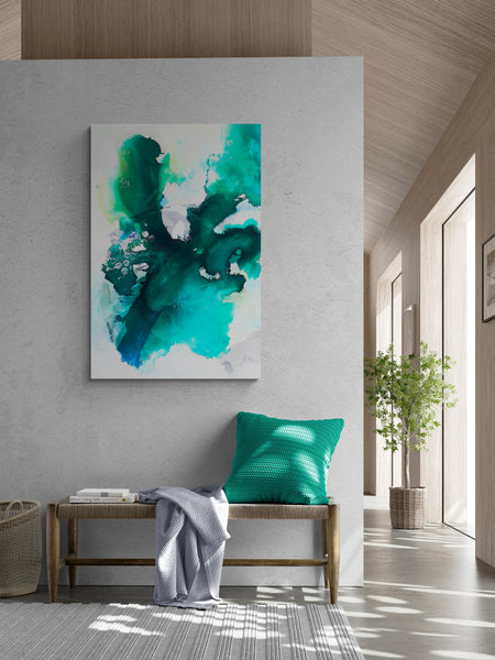 Abstract Wall Art - Tropical Waters 2B