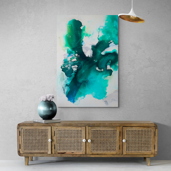 Abstract Wall Art - Tropical Waters 2B