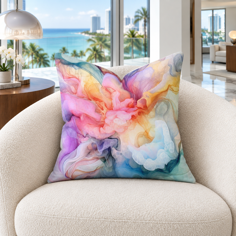 Fusion pillow in a Miami penthouse