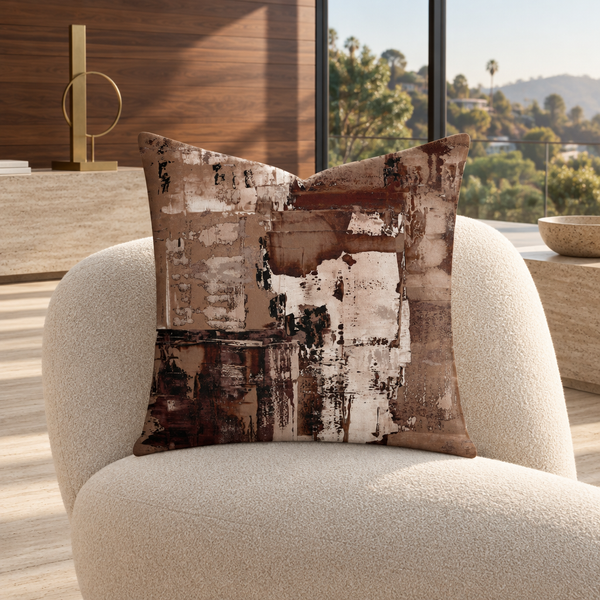 Glass-and-walnut residence