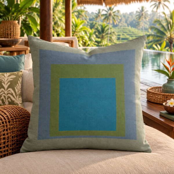 Bali luxury resort villa with rice terrace view