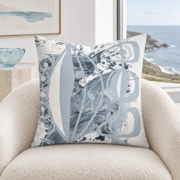 Gray 4 pillow in bright white collector gallery