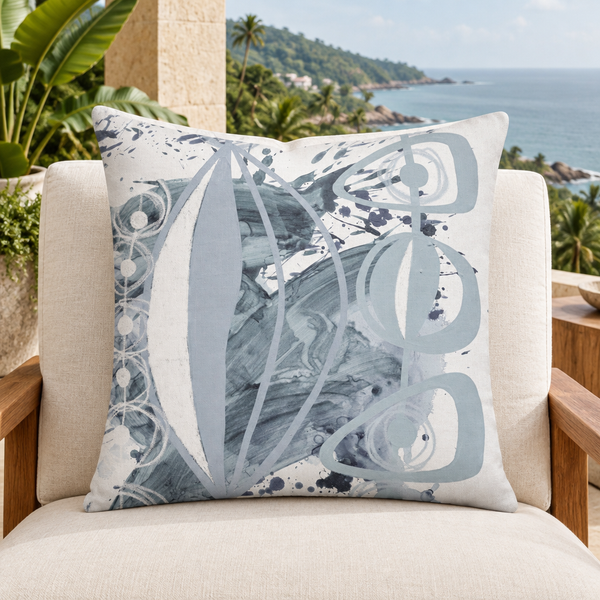 Gray 4 pillow in Phuket hillside villa