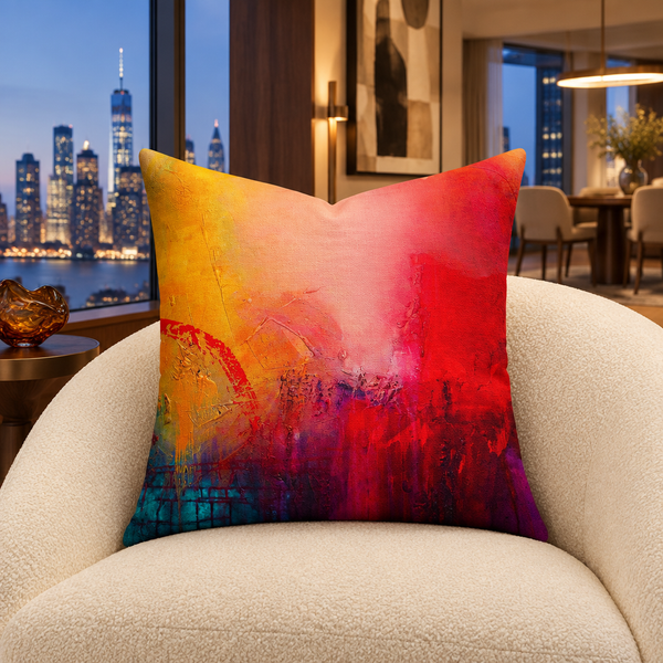 Lucid Dream pillow in luxury penthouse at blue hour