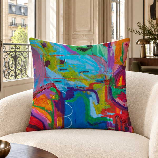Destination Happiness 2 pillow in Paris collector apartment