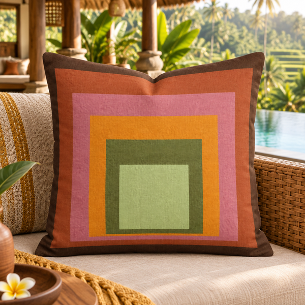 Bali luxury resort villa with rice terrace view