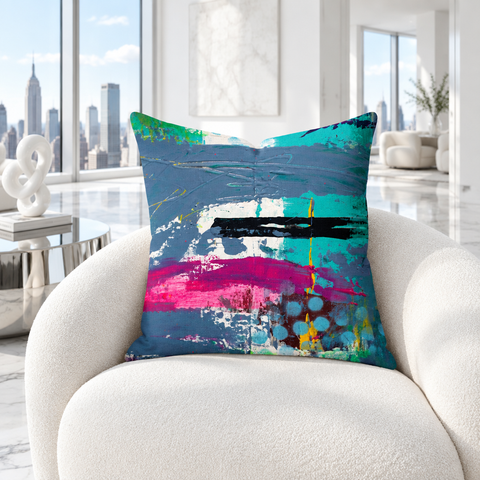 Limitless pillow in a cool bright white room