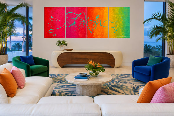 "Celebrate Life" Original Modern Abstract Painting