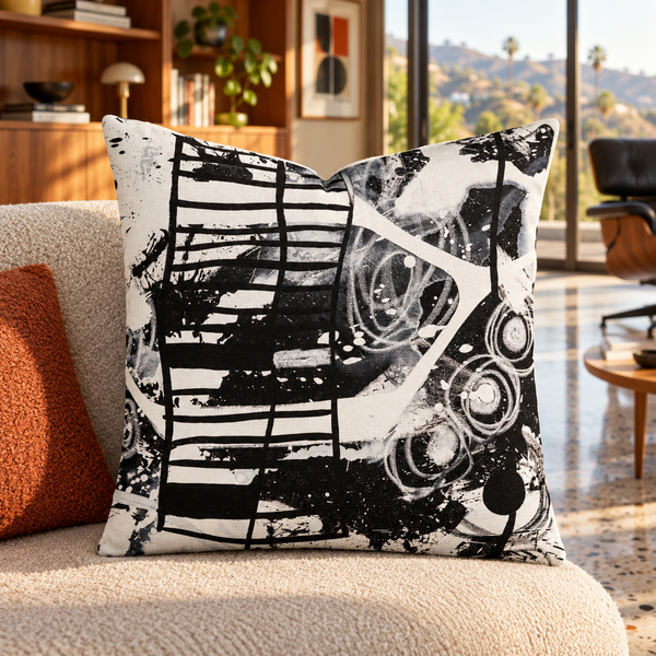 Mid-century modern Hollywood Hills home, angle 2 - Modern Black & White