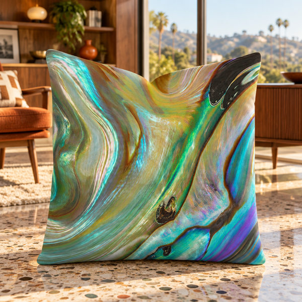Mid-century modern Hollywood Hills home, angle 2 - Rainbow Pearl