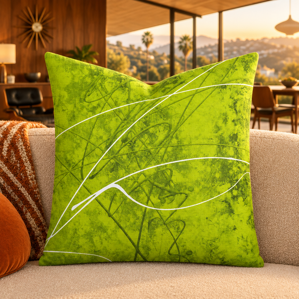 Mid-century modern Hollywood Hills home - Chartreuse