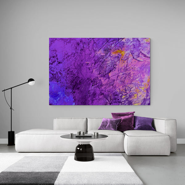 Abstract Wall Art - Amethyst