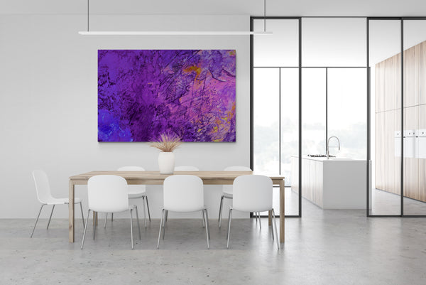 Abstract Wall Art - Amethyst