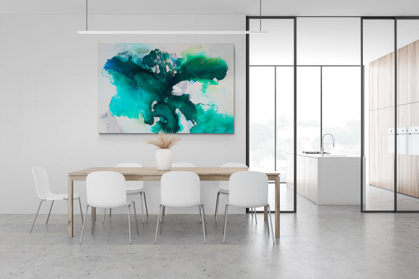 Abstract Wall Art - Tropical Waters 2B