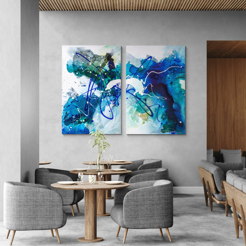 Abstract Painting  "Colors of the Sea 2"
