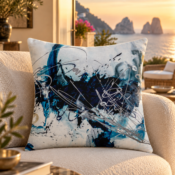 Nautical 2 - A pillow close-up in Capri at sunset