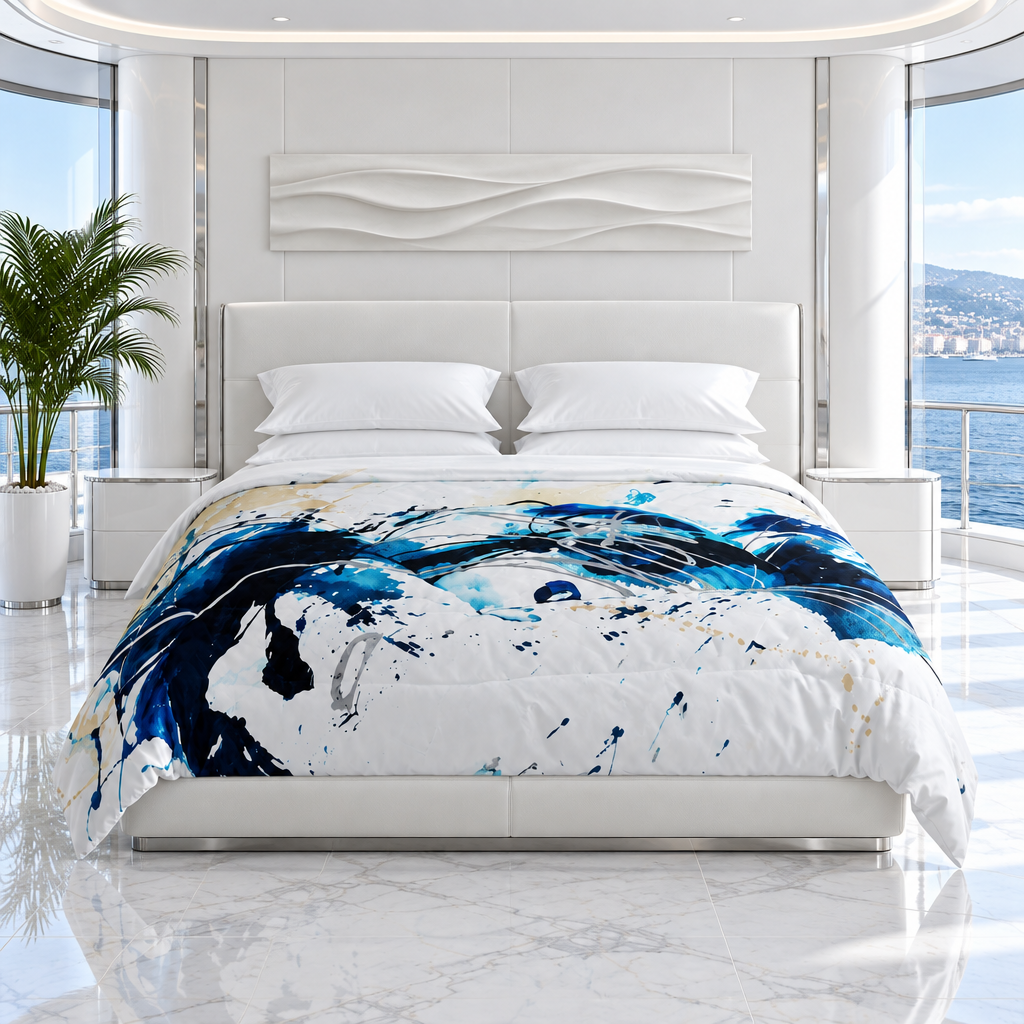Nautical superyacht suite mockup
