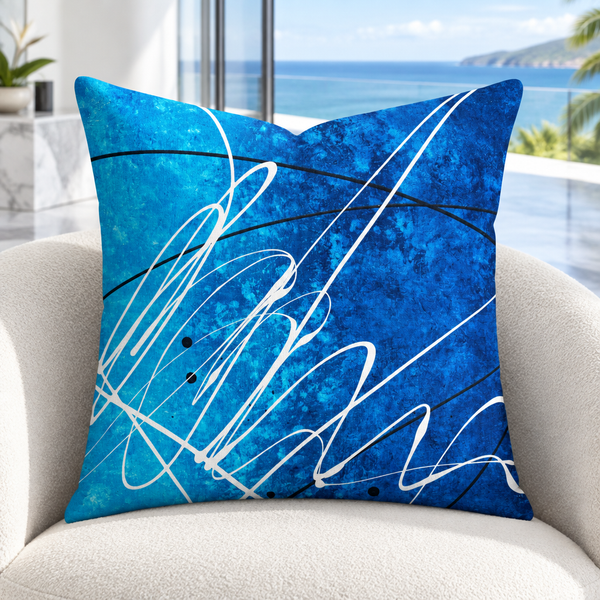 Ocean Breeze 2b-2 pillow upright in a close modern Maui oceanfront suite