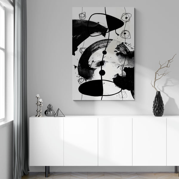 Abstract Wall Art -  Modern Black & White 3 - 2