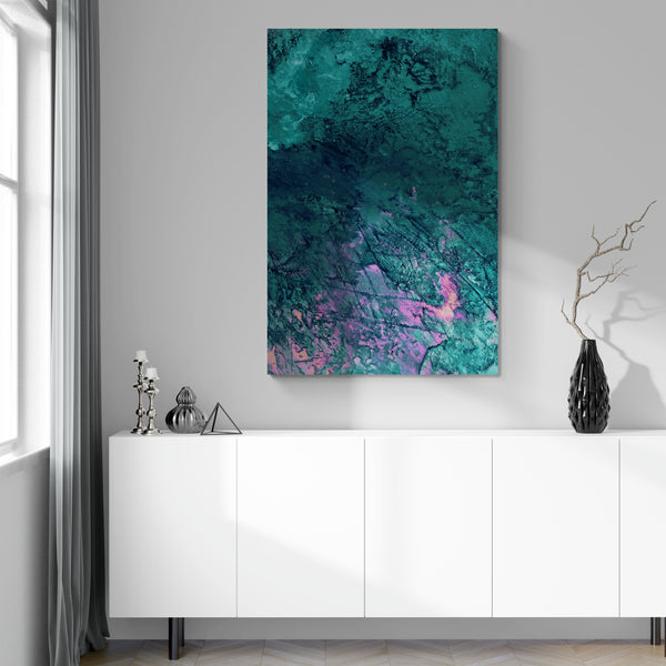 Abstract Wall Art - Teal