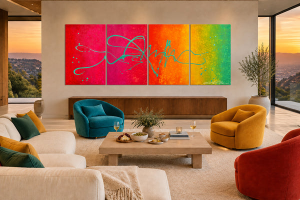 "Celebrate Life" Original Modern Abstract Painting