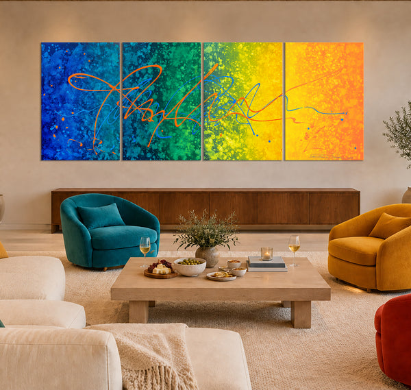 "Joy in Motion" Original Modern Abstract Painting