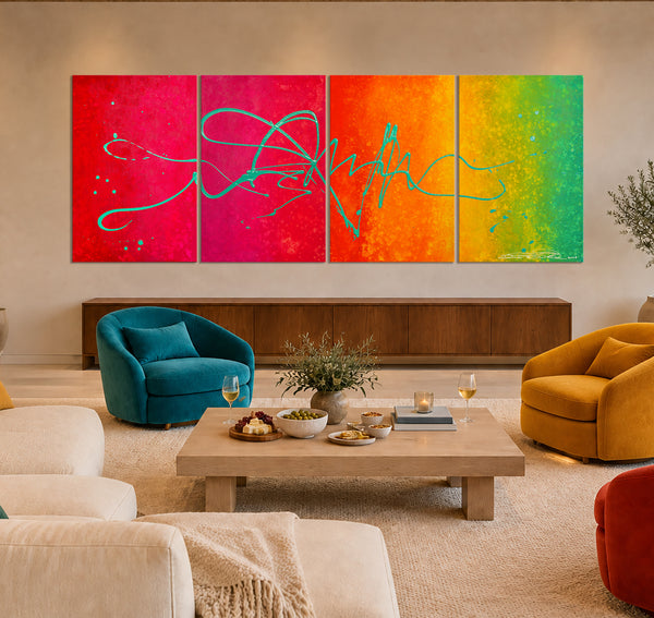 "Celebrate Life" Original Modern Abstract Painting