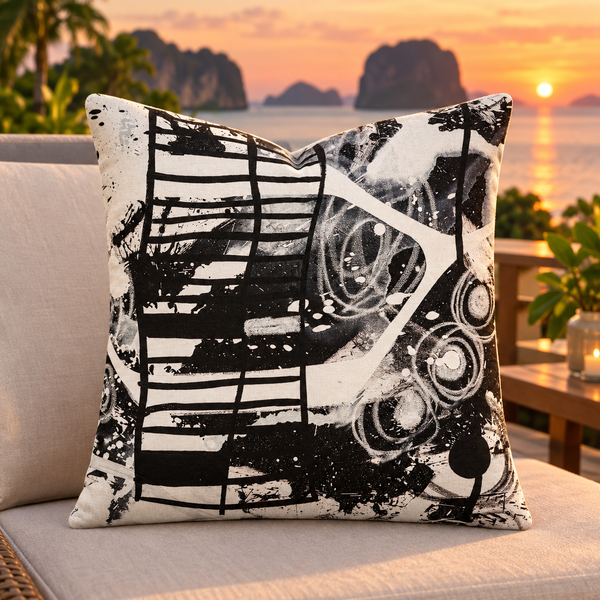 Phuket sunset terrace - Modern Black & White