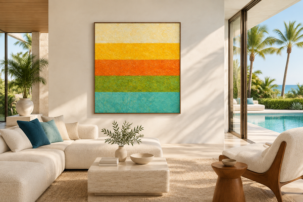 "Poolside" Original Modern Abstract Painting