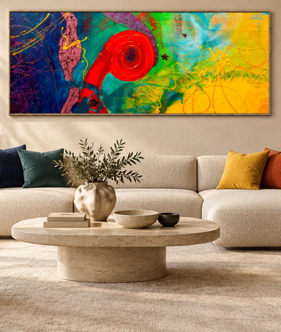 "Positive Thinking 2" Original Modern Abstract Painting