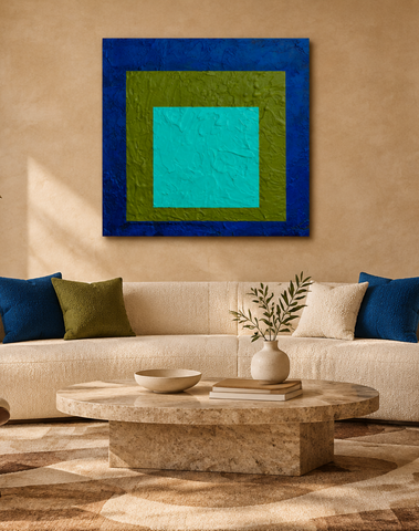 "Retro 3" Original Modern Abstract Painting