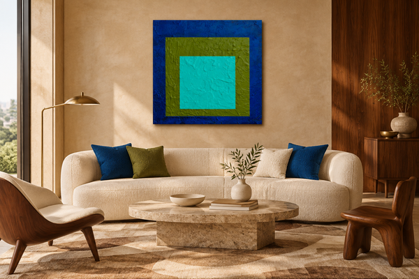 "Retro 3" Original Modern Abstract Painting