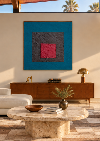 "Retro 4" Original Modern Abstract Painting