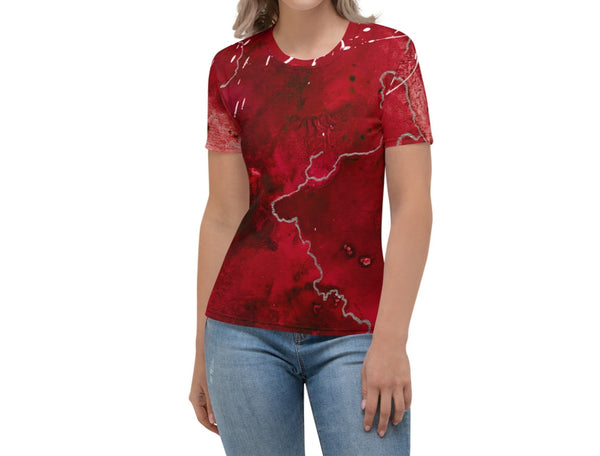Women's T-shirt "Crimson Sky 1"