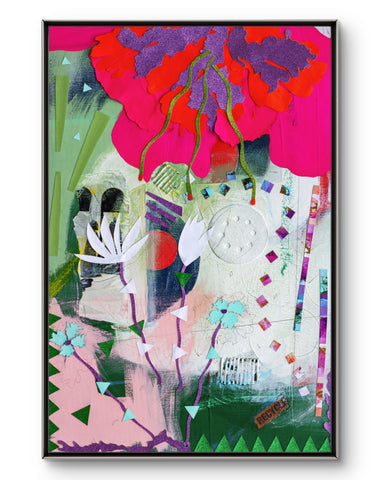 "Modern Flower 3" Original Modern Abstract Painting