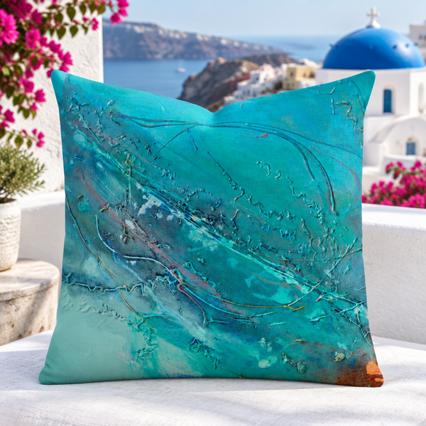 Santorini villa terrace, closer-up - Complete Serenity 2 (22")