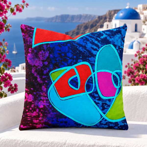 Santorini villa terrace - Happy