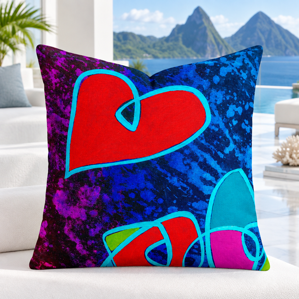 St. Lucia resort suite, closer/larger - Happy 5 (18" art as 22")