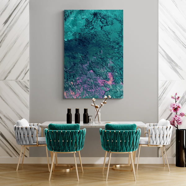 Abstract Wall Art - Teal