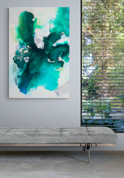 Abstract Wall Art - Tropical Waters 2B