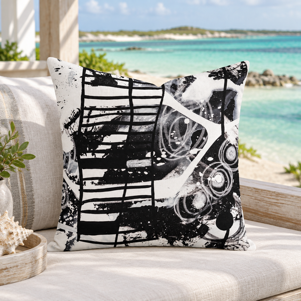Turks and Caicos daybed - Modern Black & White