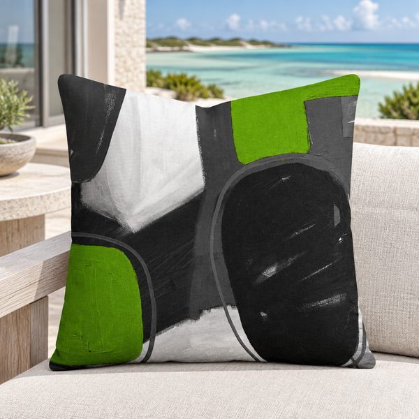 Turks and Caicos terrace lounge chair - Lime & Gray