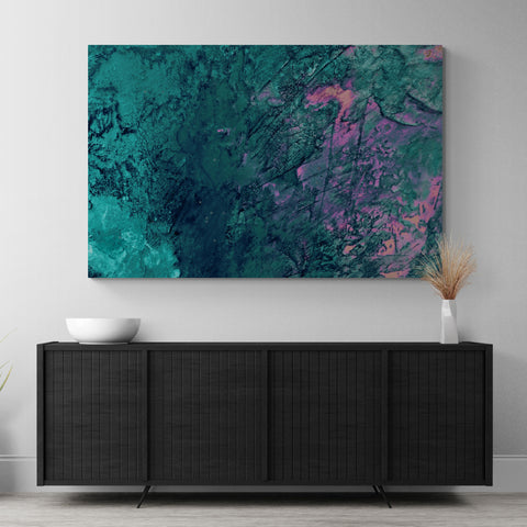 Abstract Wall Art - Teal