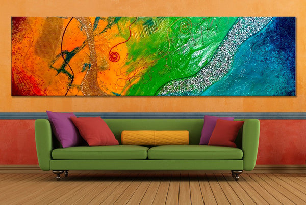 "A Beautiful Day" Original Modern Abstract Painting