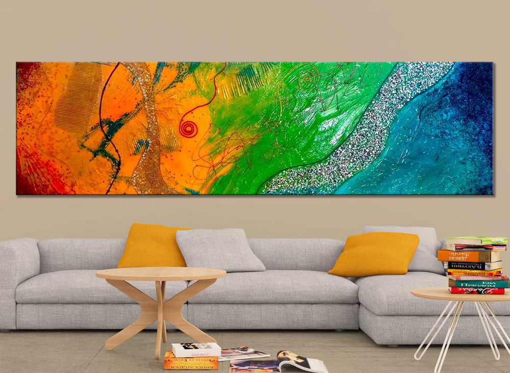 "A Beautiful Day" Original Modern Abstract Painting
