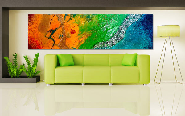 "A Beautiful Day" Original Modern Abstract Painting